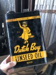 画像9: Vintage Dutch Boy Paint Linseed Oil 7 3/4 Can (A322) (9)