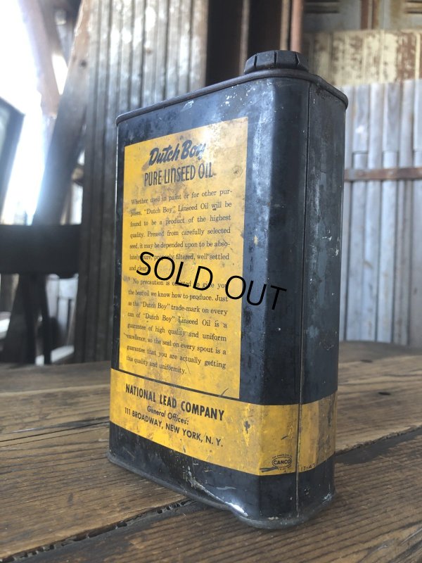 画像3: Vintage Dutch Boy Paint Linseed Oil One Quart Can (A321)