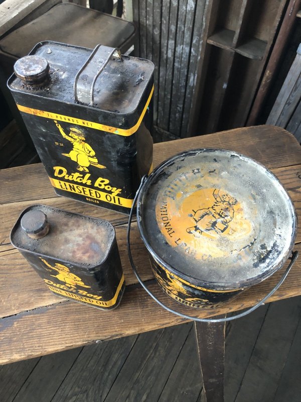 画像11: Vintage Dutch Boy White Lead Paint Can Bucket Pail (A323)