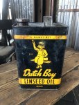 画像1: Vintage Dutch Boy Paint Linseed Oil 7 3/4 Can (A322) (1)