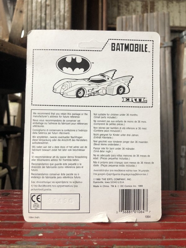 画像3: 80s Vintage Ertl BATMAN Batmobile 1/64 Diecast Car MOC (A324)