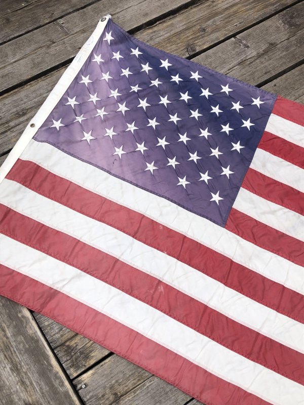 画像14: 60s Vintage Annin and Co Stars and Stripes United States American Flag 50 Stars (A326)
