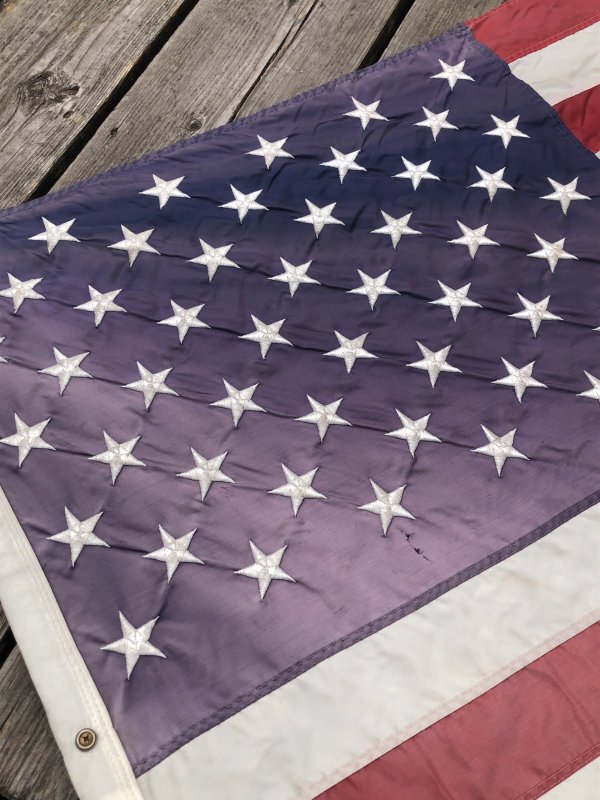 画像17: 60s Vintage Annin and Co Stars and Stripes United States American Flag 50 Stars (A326)