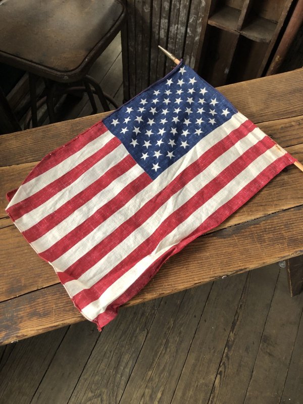 画像7: Vintage Stars and Stripes United States American Flag 50 Stars 79cm /29x42 cm (A327)