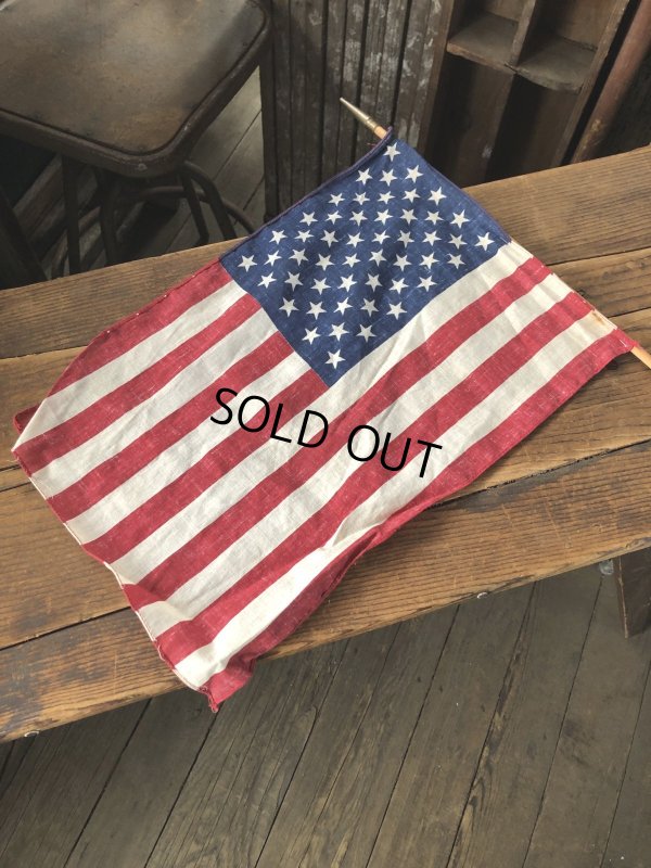 画像7: Vintage Stars and Stripes United States American Flag 50 Stars 79cm /29x42 cm (A327)