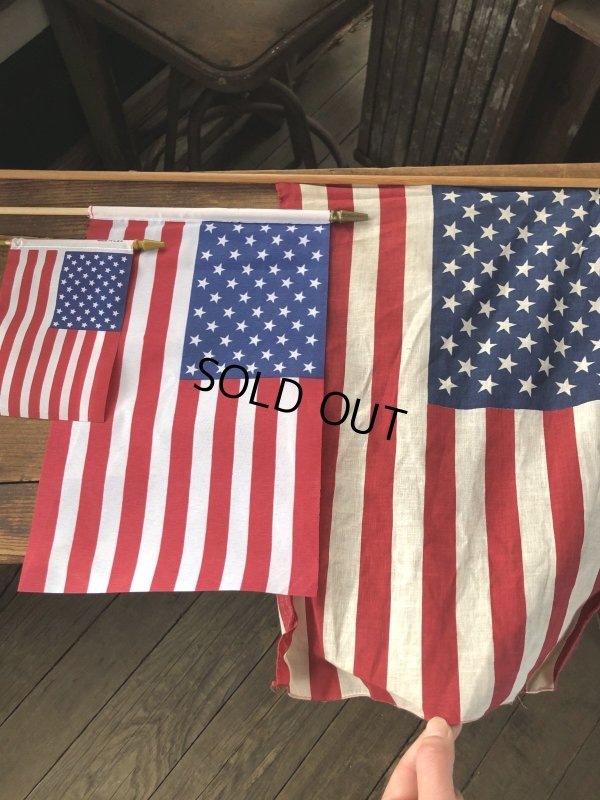 画像11: Vintage Stars and Stripes United States American Flag 50 Stars 79cm /29x42 cm (A327)