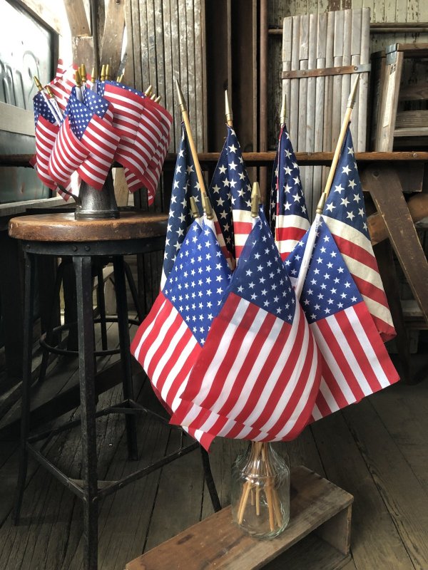 画像14: Vintage Stars and Stripes United States American Flag 50 Stars 61cm/21x32cm (A328)