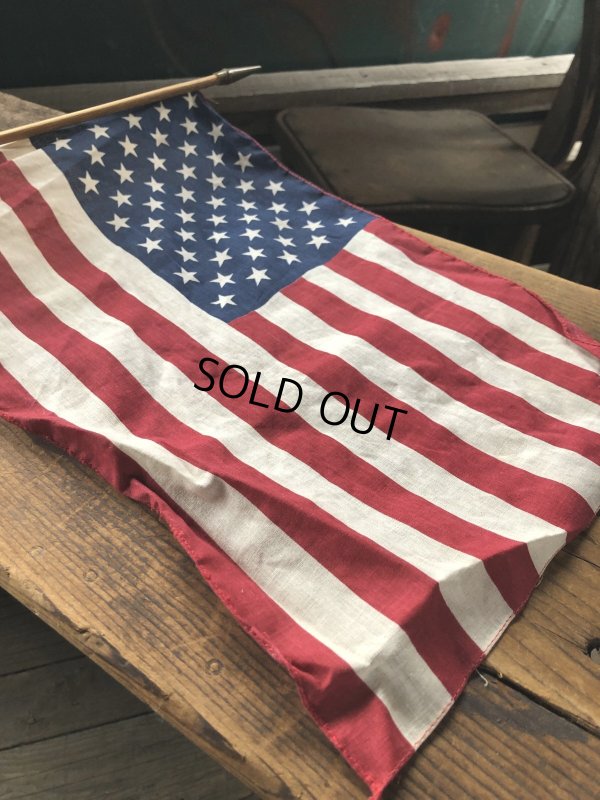 画像5: Vintage Stars and Stripes United States American Flag 50 Stars 79cm /29x42 cm (A327)