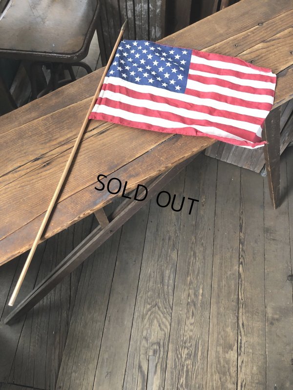 画像2: Vintage Stars and Stripes United States American Flag 50 Stars 79cm /29x42 cm (A327)