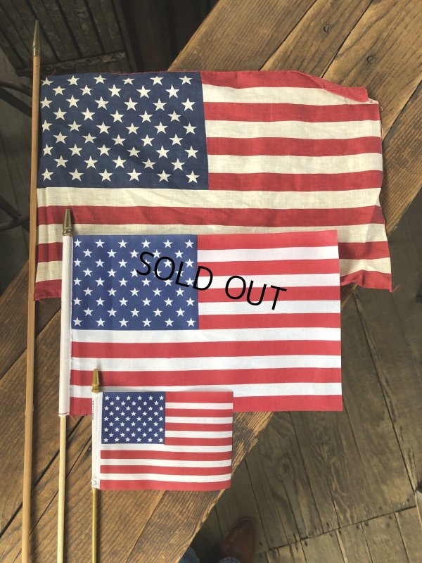 画像12: Vintage Stars and Stripes United States American Flag 50 Stars 79cm /29x42 cm (A327)