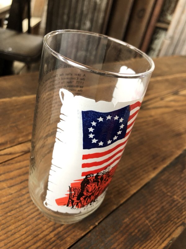 画像4: 70s Vintage Coca Cola Heritage Glass First Stars and Stripes (A340) 　