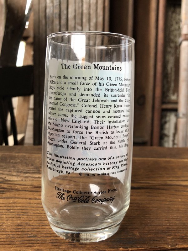 画像3: 70s Vintage Coca Cola Heritage Glass The Green Mountains (A336) 　