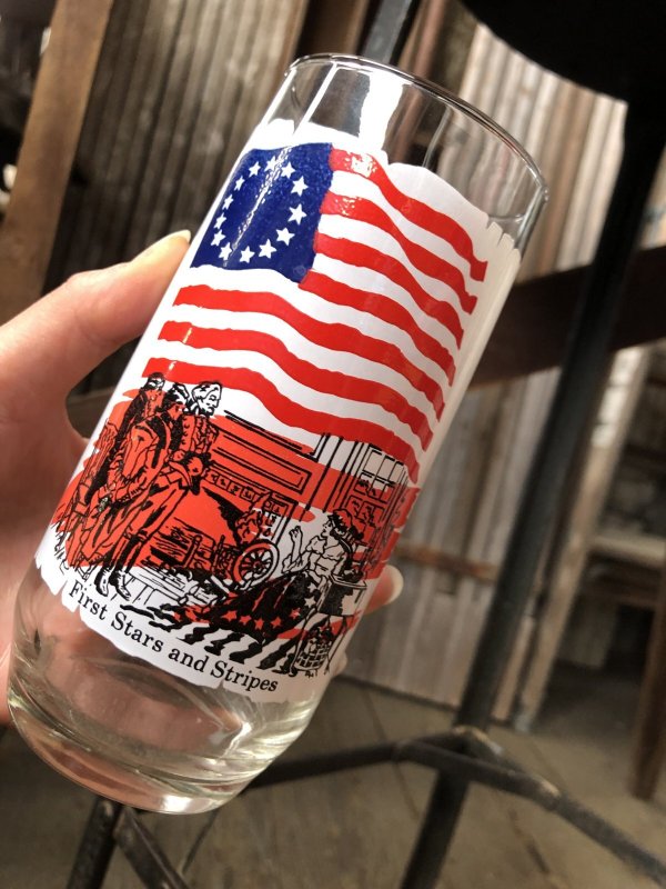 画像8: 70s Vintage Coca Cola Heritage Glass First Stars and Stripes (A340) 　