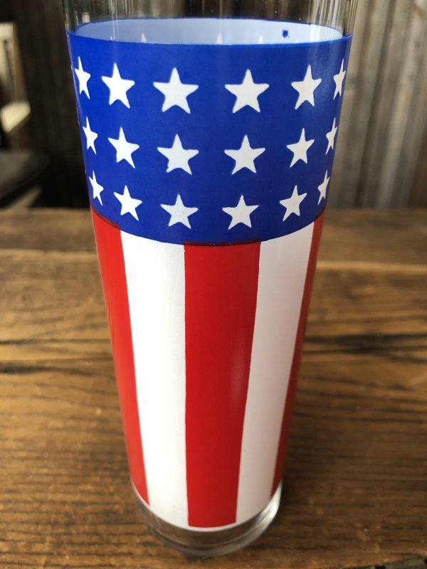 画像5: Vintage Groovy American Old Glory Stars and Stripes Glass 45 (A333) 　