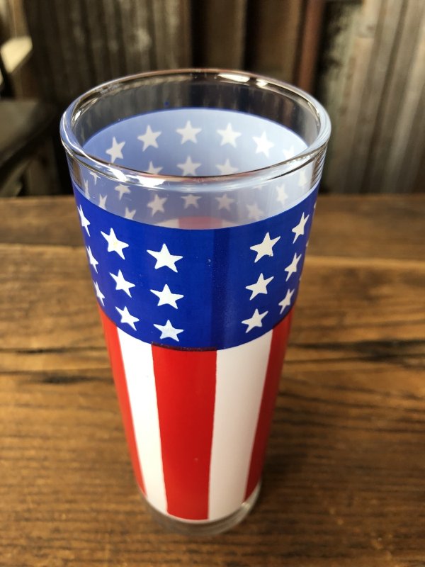 画像3: Vintage Groovy American Old Glory Stars and Stripes Glass 45 (A333) 　
