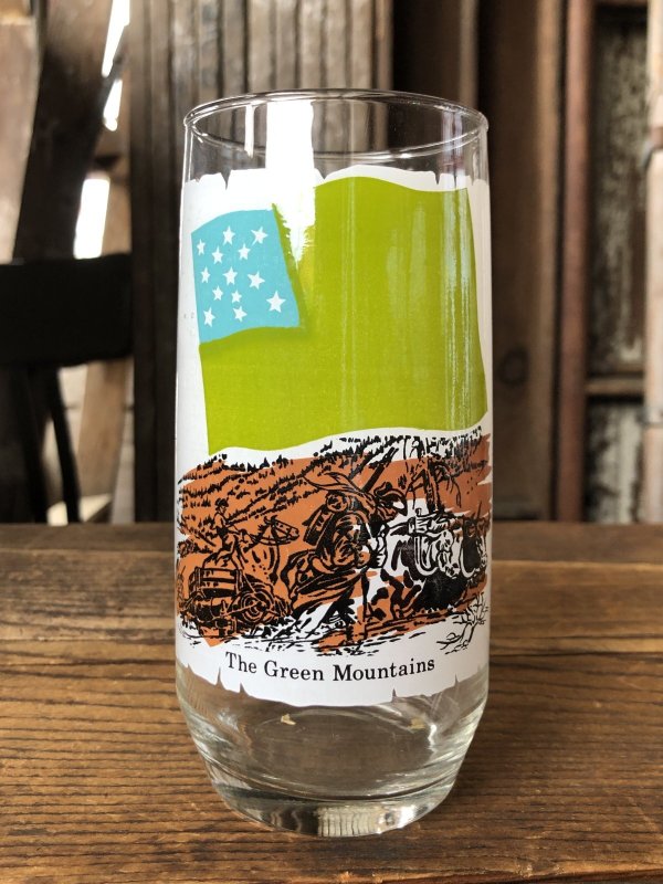 画像1: 70s Vintage Coca Cola Heritage Glass The Green Mountains (A336) 　