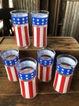 画像1: Vintage Groovy American Old Glory Stars and Stripes Glass 22 (A330) 　 (1)