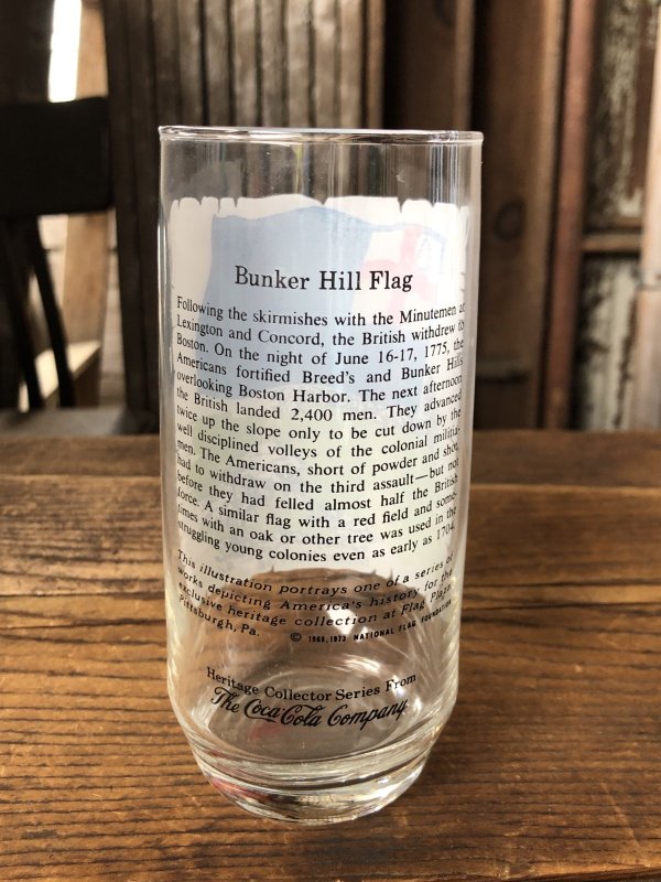 画像3: 70s Vintage Coca Cola Heritage Glass Bunker Hill Flag (A335) 　