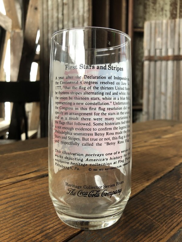 画像3: 70s Vintage Coca Cola Heritage Glass First Stars and Stripes (A340) 　