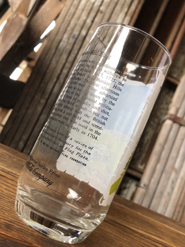 画像4: 70s Vintage Coca Cola Heritage Glass Bunker Hill Flag (A335) 　