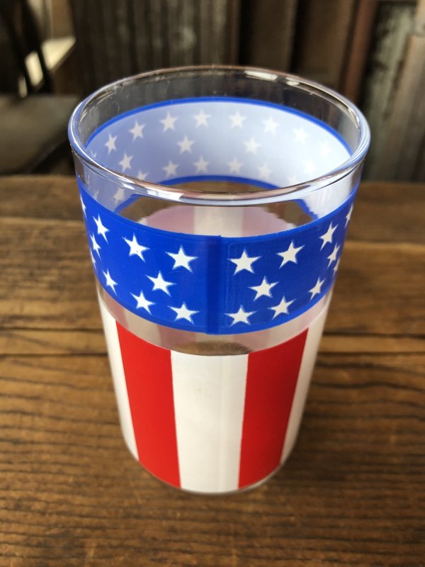 画像3: Vintage Groovy American Old Glory Stars and Stripes Glass 50 (A331) 　