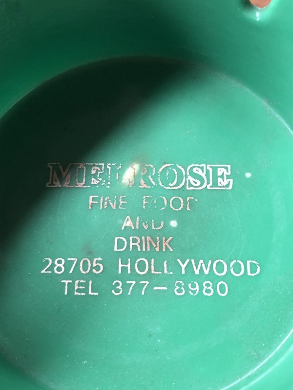 画像6: Vintage MELROSE Fine Food and Drink Melamine Ashtray (A347) 