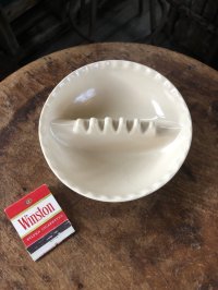 Vintage MCM Melamine Ashtray Off-white (A345) 