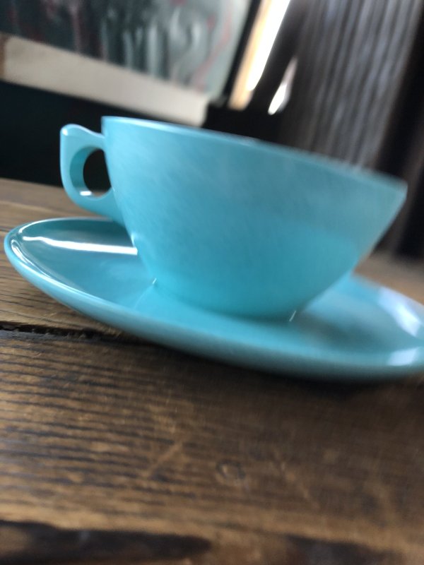 画像3: Vintage BRANCHELL Melmac Turquoise blue C/S (A351)