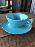 Vintage BRANCHELL Melmac Turquoise blue C/S (A349)
