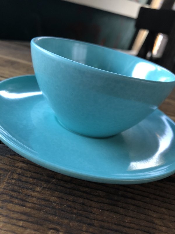 画像4: Vintage BRANCHELL Melmac Turquoise blue C/S (A350)