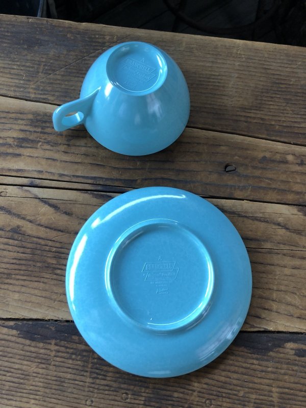 画像6: Vintage BRANCHELL Melmac Turquoise blue C/S (A351)