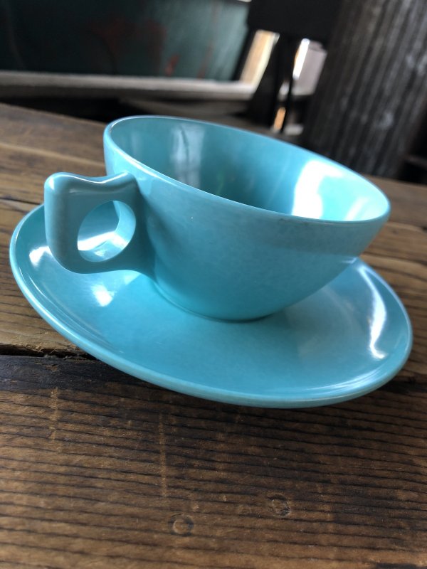 画像2: Vintage BRANCHELL Melmac Turquoise blue C/S (A350)