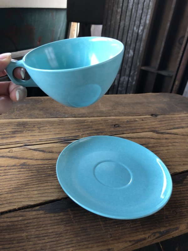 画像9: Vintage BRANCHELL Melmac Turquoise blue C/S (A351)