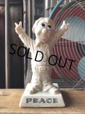 70s Vintage Russ and Berry PEACE Sillisculpts Figure Message Doll (A361) 