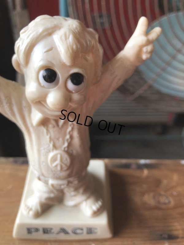 画像9: 70s Vintage Russ and Berry PEACE Sillisculpts Figure Message Doll (A361) 