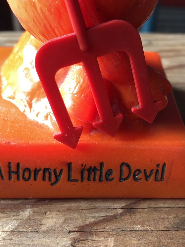 画像12: 70s Vintage Russ and Berry RED DEVIL Sillisculpts Figure Message Doll “ I'm A Horny Little Devil ” (A363) 