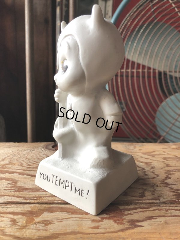 画像2: 70s Vintage American Greetings Co WHITE DEVIL Message Doll " YOU TEMPT ME! " (A362) 