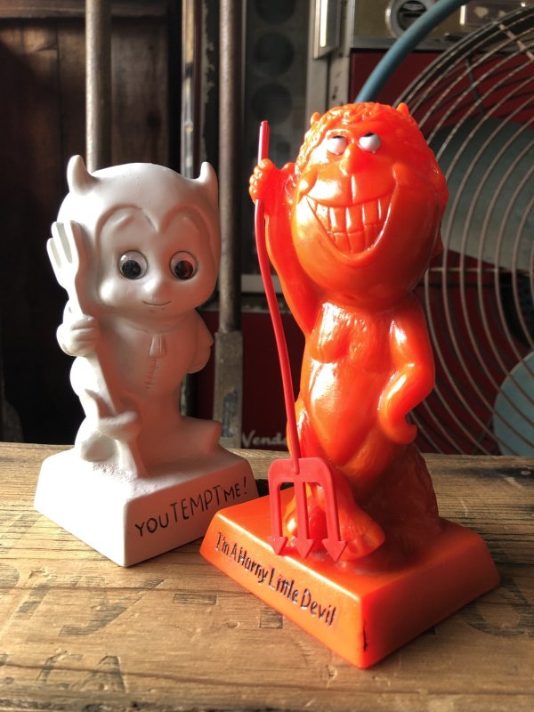 画像12: 70s Vintage American Greetings Co WHITE DEVIL Message Doll " YOU TEMPT ME! " (A362) 