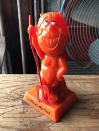 70s Vintage Russ and Berry RED DEVIL Sillisculpts Figure Message Doll “ I'm A Horny Little Devil ” (A363) 