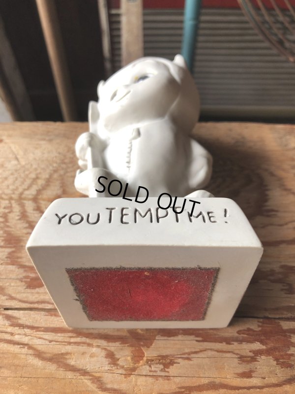 画像7: 70s Vintage American Greetings Co WHITE DEVIL Message Doll " YOU TEMPT ME! " (A362) 
