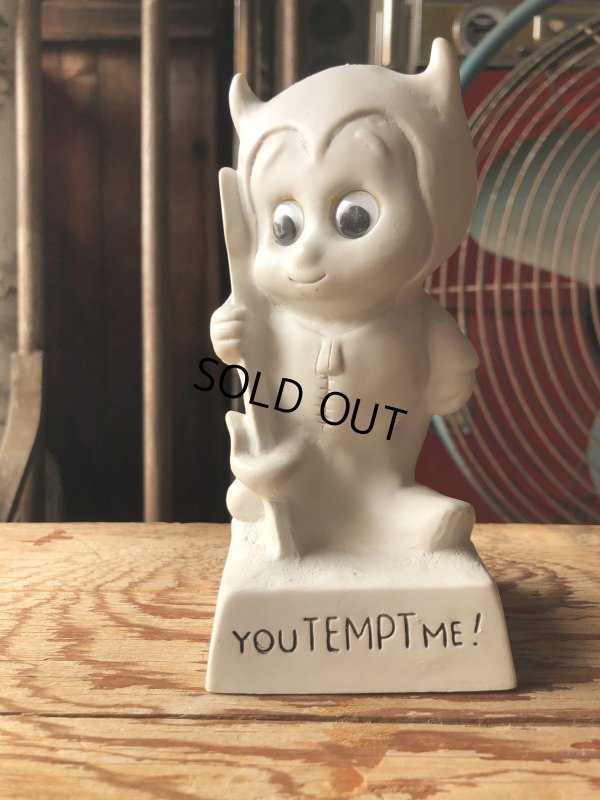 画像1: 70s Vintage American Greetings Co WHITE DEVIL Message Doll " YOU TEMPT ME! " (A362) 