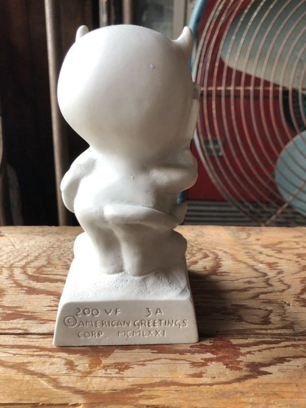 画像3: 70s Vintage American Greetings Co WHITE DEVIL Message Doll " YOU TEMPT ME! " (A362) 