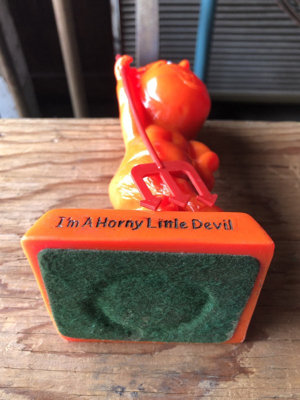 画像13: 70s Vintage Russ and Berry RED DEVIL Sillisculpts Figure Message Doll “ I'm A Horny Little Devil ” (A363) 