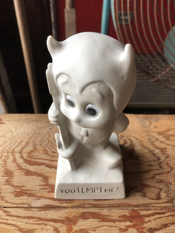 画像5: 70s Vintage American Greetings Co WHITE DEVIL Message Doll " YOU TEMPT ME! " (A362) 