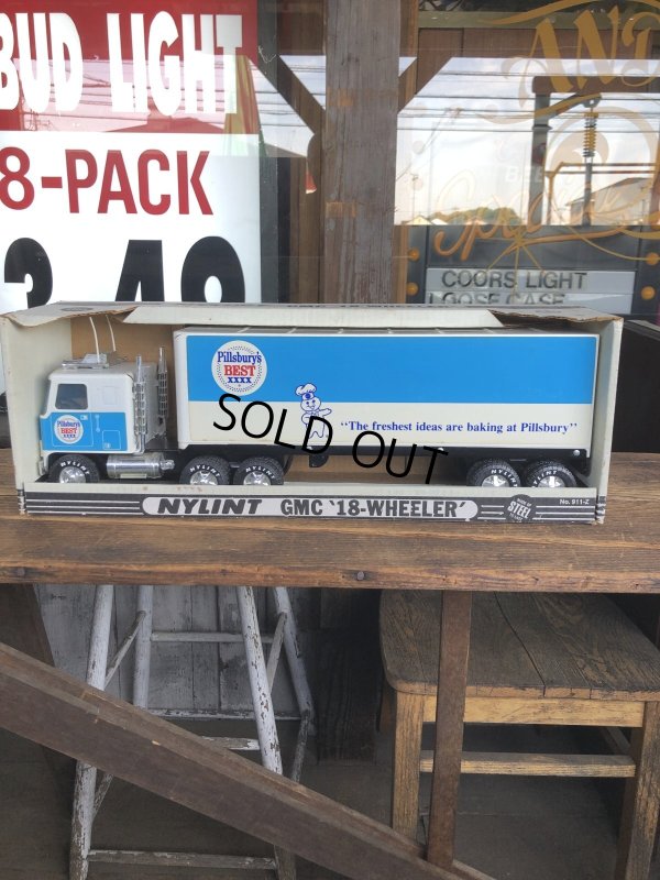 画像1: 80s Vintage NYLINT Pillsbury's Advertising GMC 18-WHEELER Truck (A365)