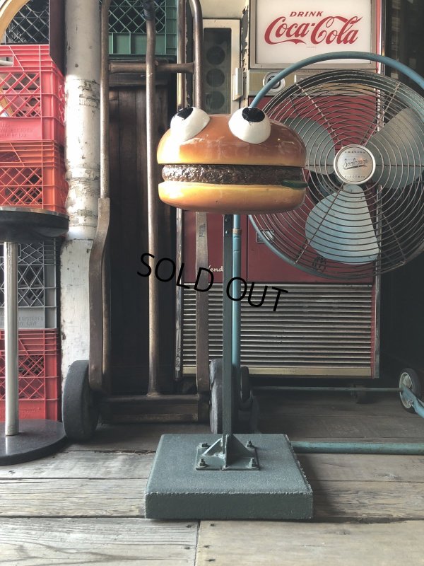 画像1: Vintage Original McDonalds Playland Setmakers Hamburger Patch Stool Chair (A366)