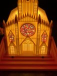 画像5: 50s Vintage Raylite Lighted Musical Windup Church (A382) (5)