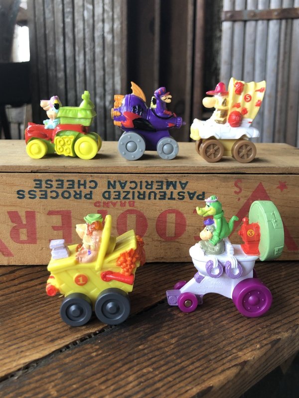画像2: 90s Vintage Hardee's Hanna Barbera Fender Bender 500 SET (A387)