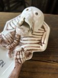 画像13: Vintage Nodding Skeleton KEEP ON SMOKING Ceramic Ashtray Made in JAPAN (A388) (13)