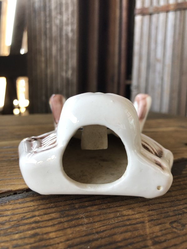 画像6: Vintage Nodding Skeleton KEEP ON SMOKING Ceramic Ashtray Made in JAPAN (A388)